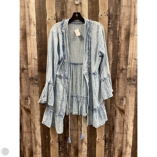 Cardigan By Blue Island In Blue, Size: L