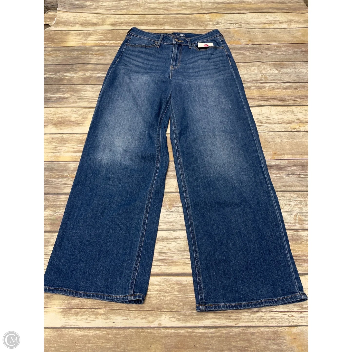 Jeans Wide Leg By Old Navy In Blue Denim, Size: 8