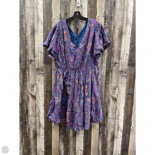 Dress Casual Short By Cmf In Blue, Size: 2x