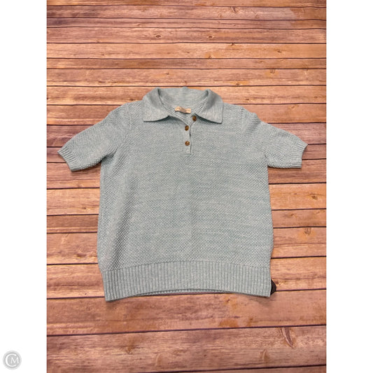 Sweater Short Sleeve By Appleseeds In Green, Size: Sp