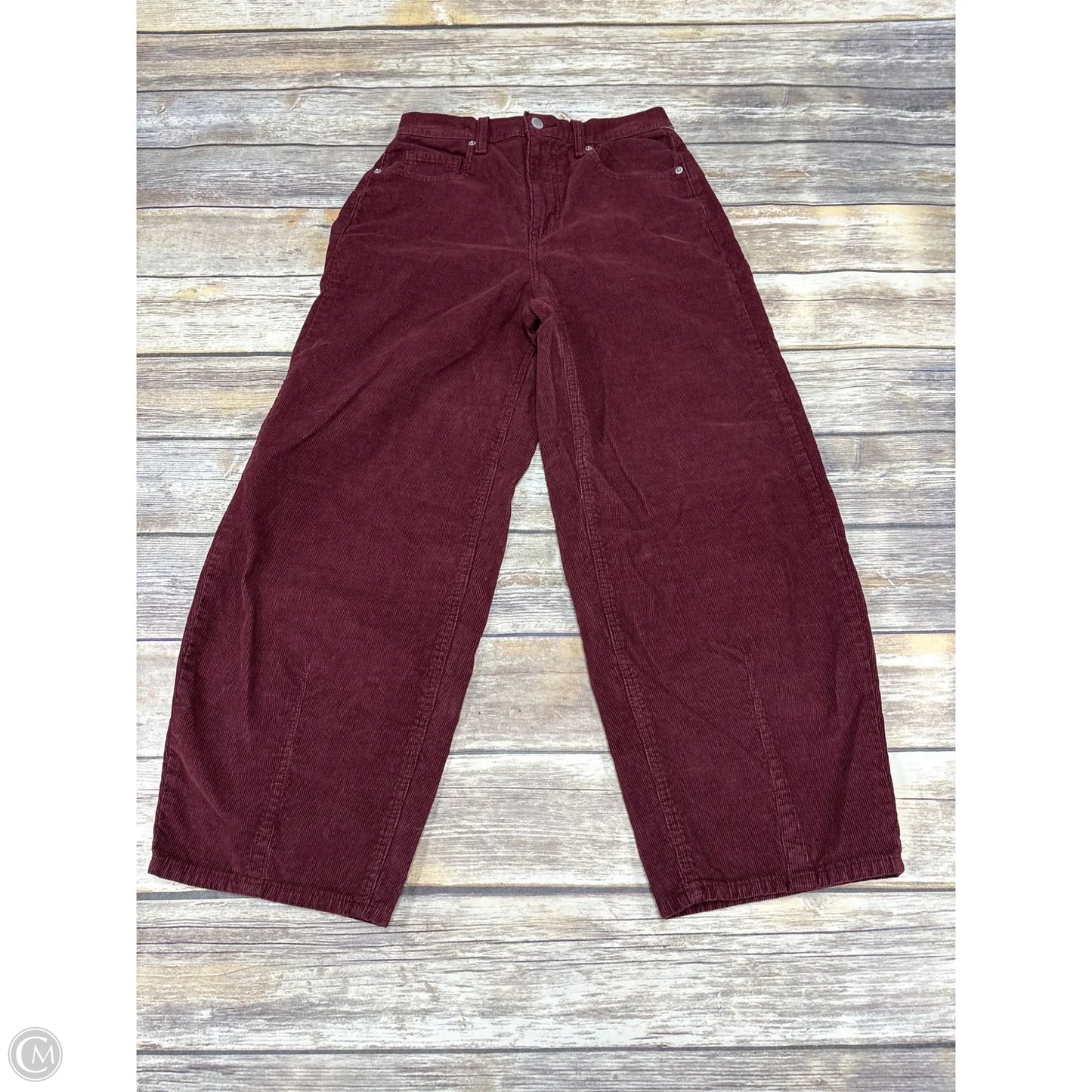 Pants Corduroy By Universal Thread In Maroon, Size: 4