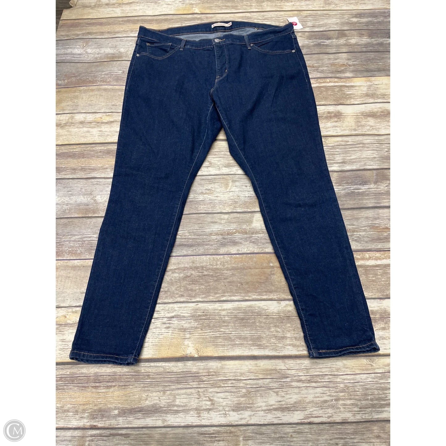 Jeans Skinny By Levis In Blue Denim, Size: 20
