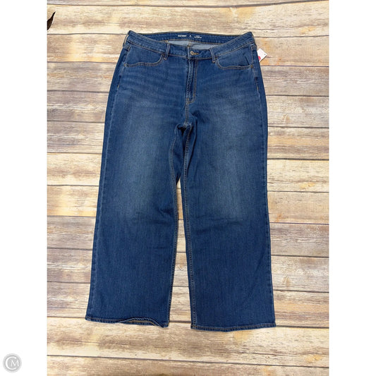 Jeans Wide Leg By Old Navy In Blue Denim, Size: 16