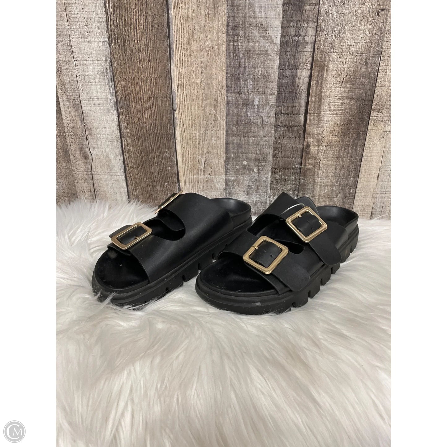Sandals Flats By Mia In Black, Size: 7
