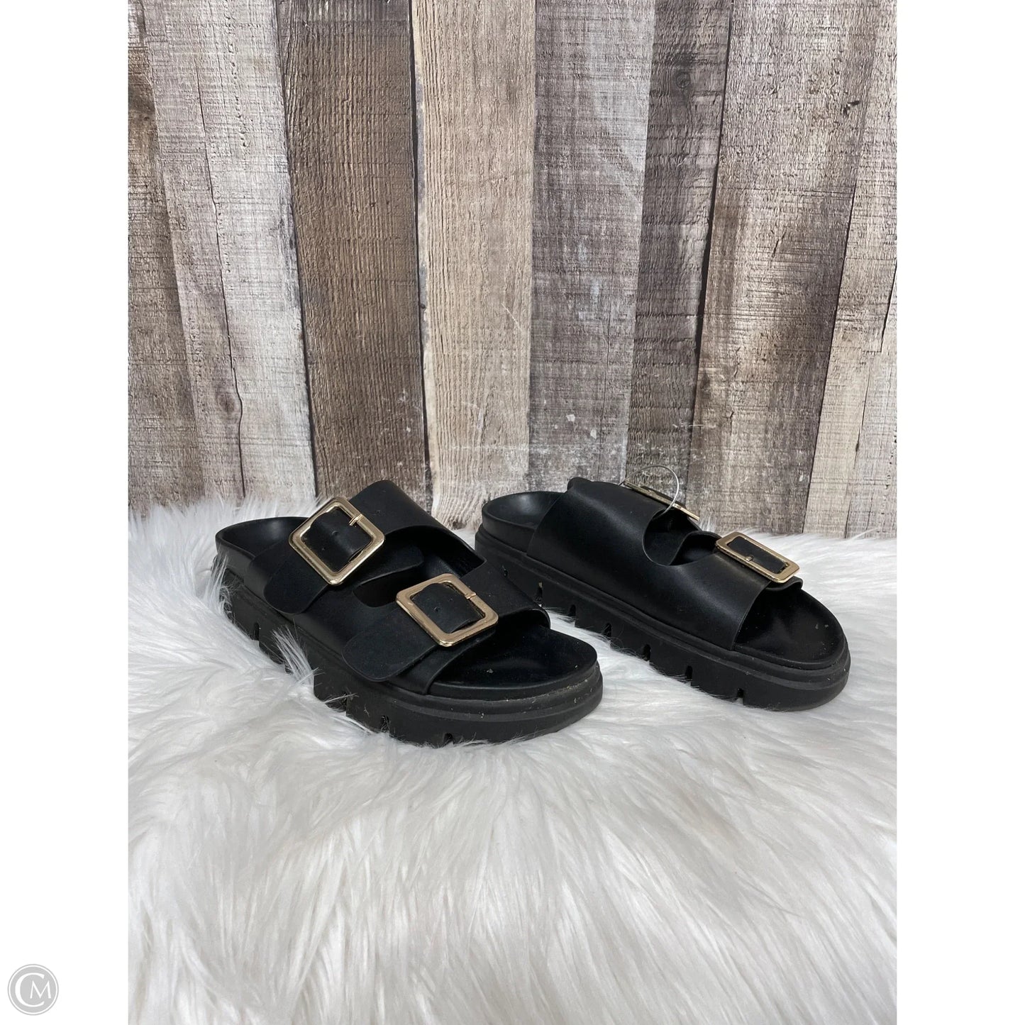 Sandals Flats By Mia In Black, Size: 7