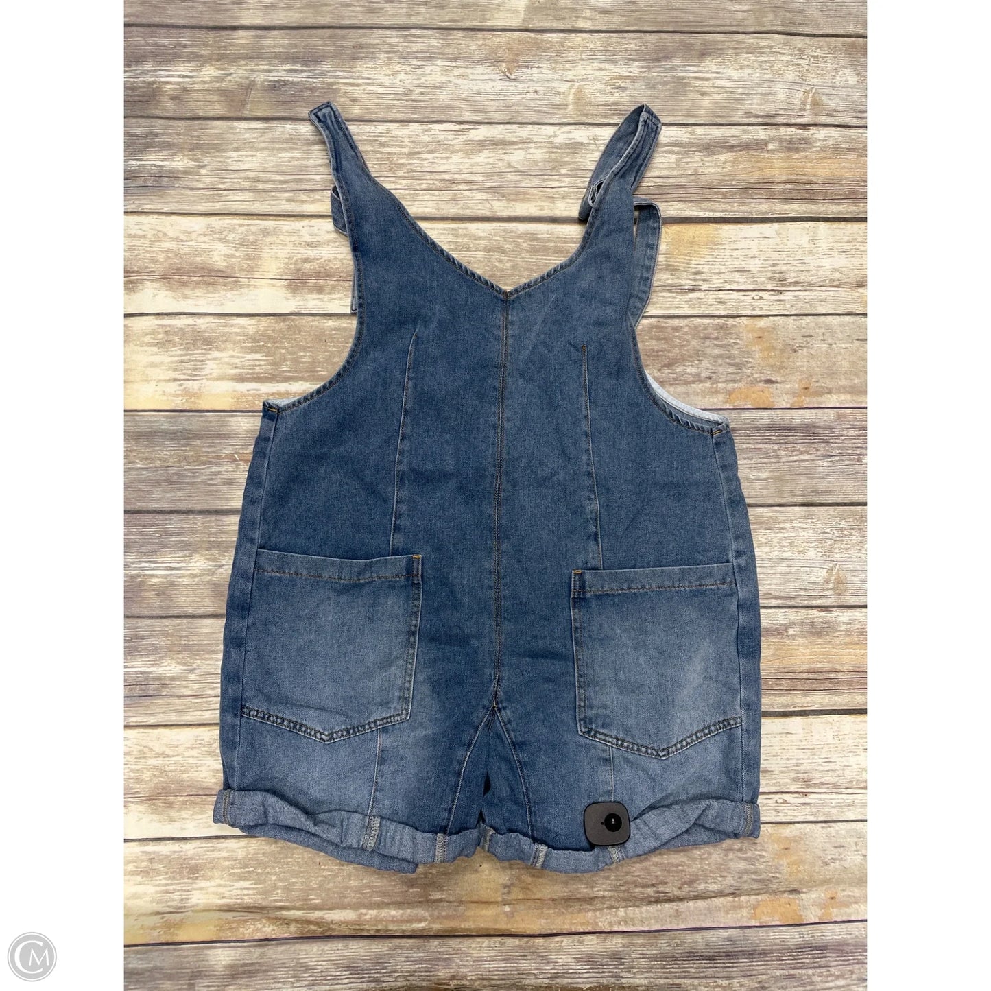 Romper By Cmf In Blue Denim, Size: L