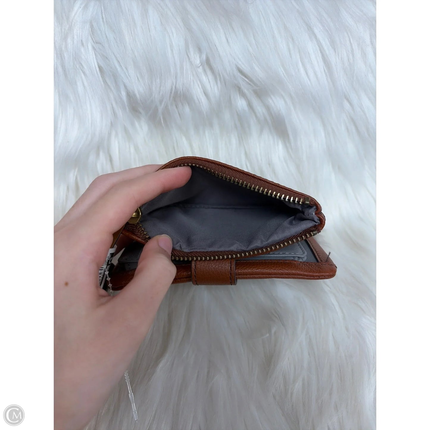 Wallet Leather By Fossil, Size: Small