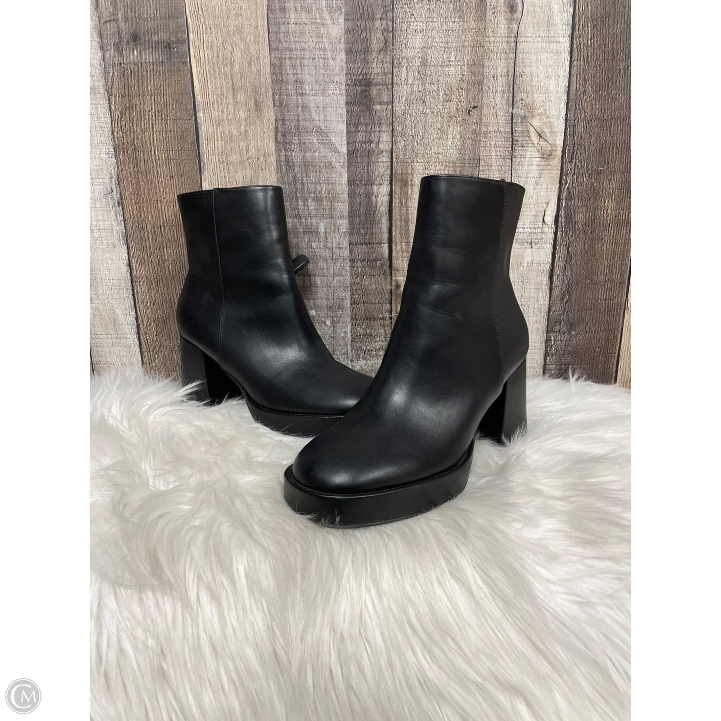Boots Ankle Heels By Cushionaire In Black, Size: 7