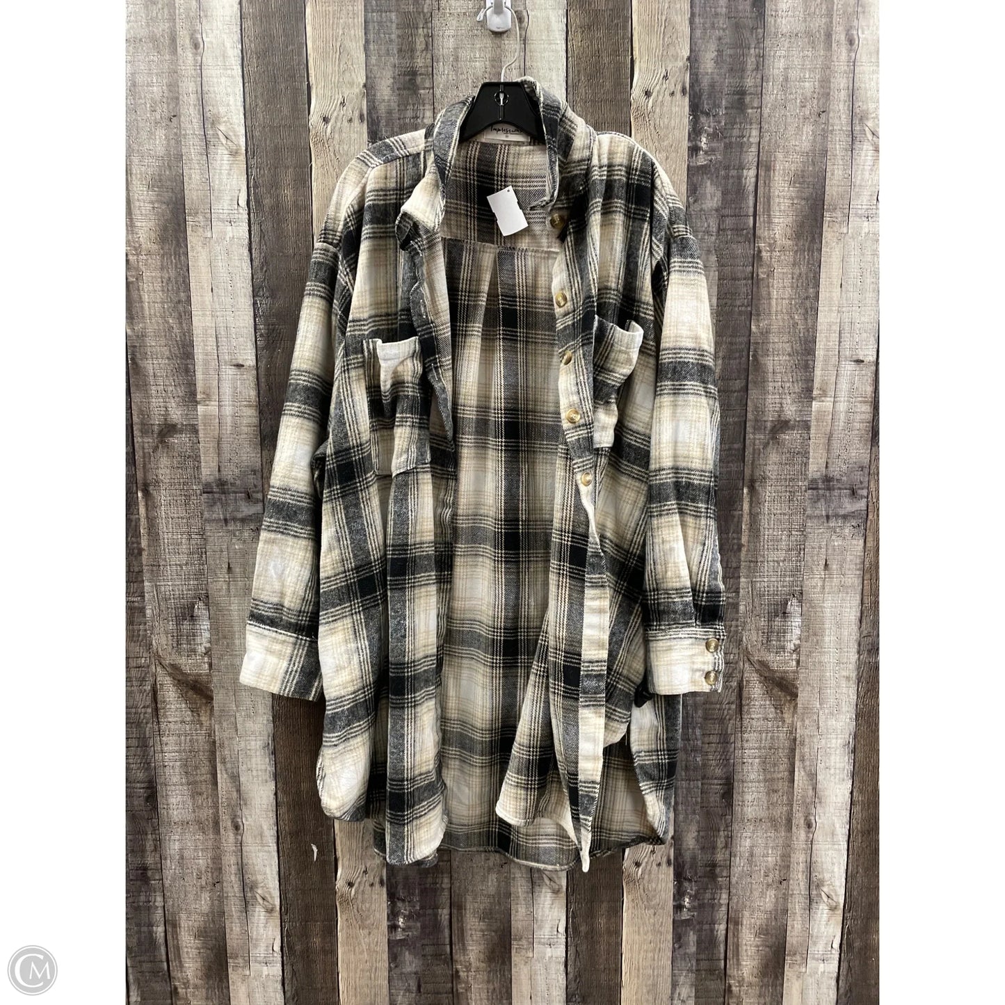 Jacket Other By Impressions In Plaid Pattern, Size: 3x