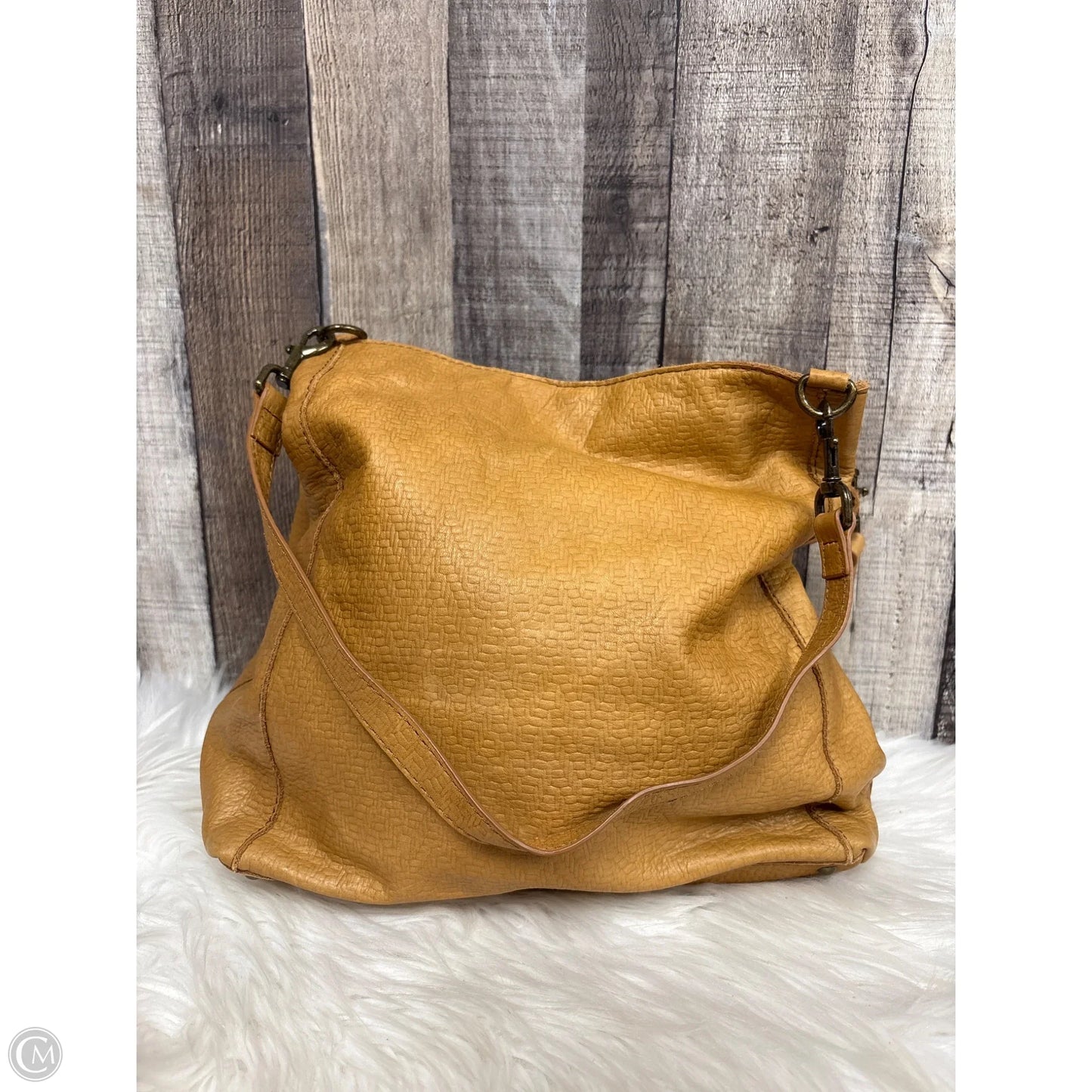Handbag Leather By Cme, Size: Medium