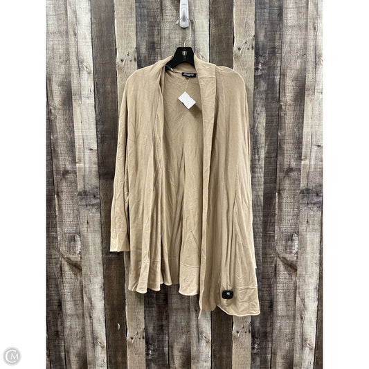 Cardigan By Notations In Tan, Size: 2x