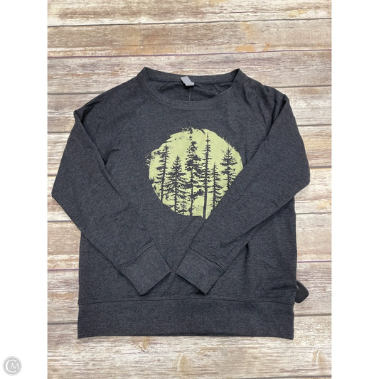 Sweatshirt Crewneck By Cme In Grey, Size: M