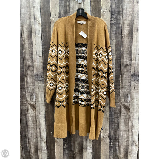 Sweater Cardigan By Loft In Multi-colored, Size: Xl