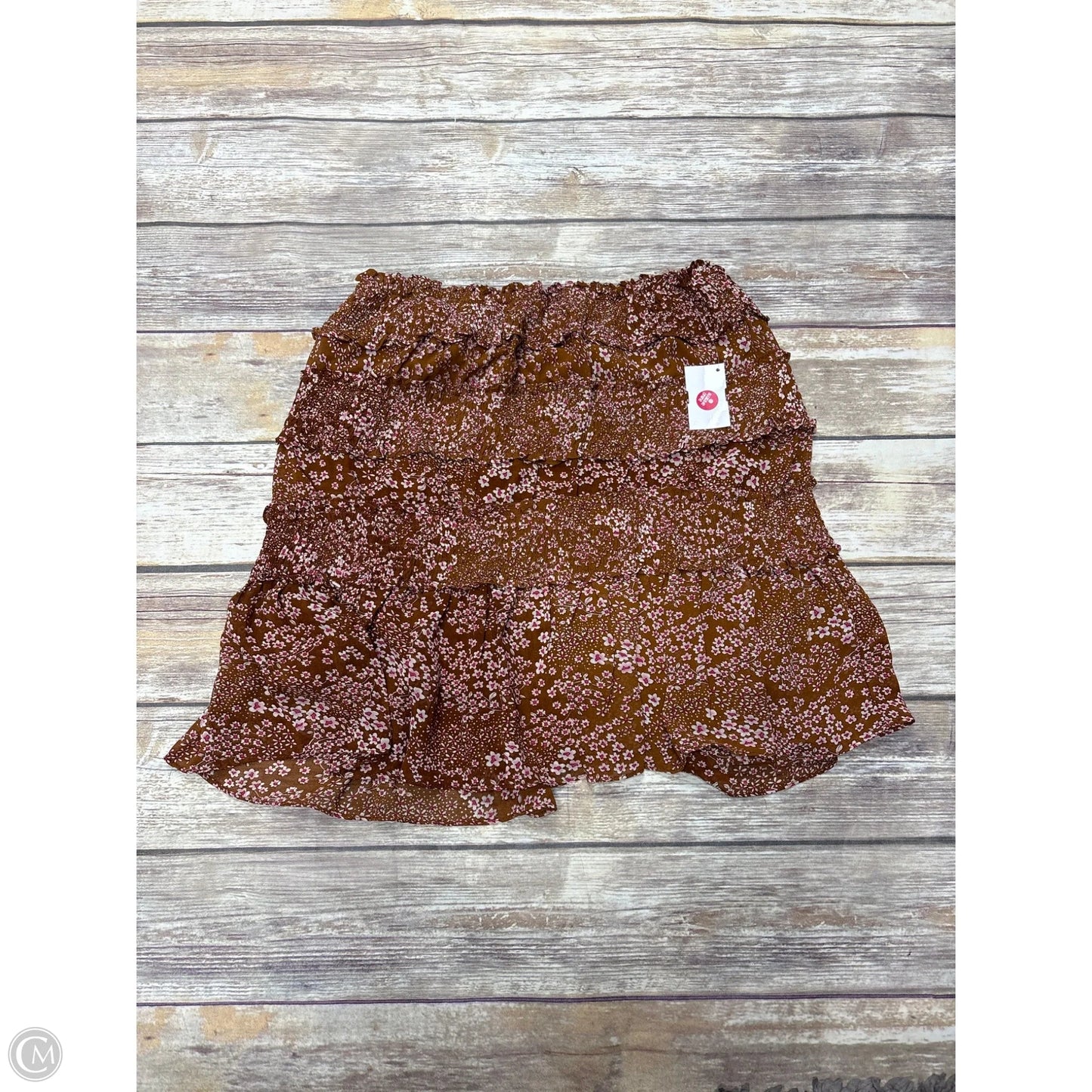 Skirt Mini & Short By Baevely In Brown, Size: M