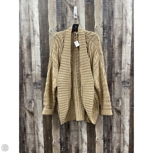 Sweater Cardigan By Cme In Tan, Size: 2x
