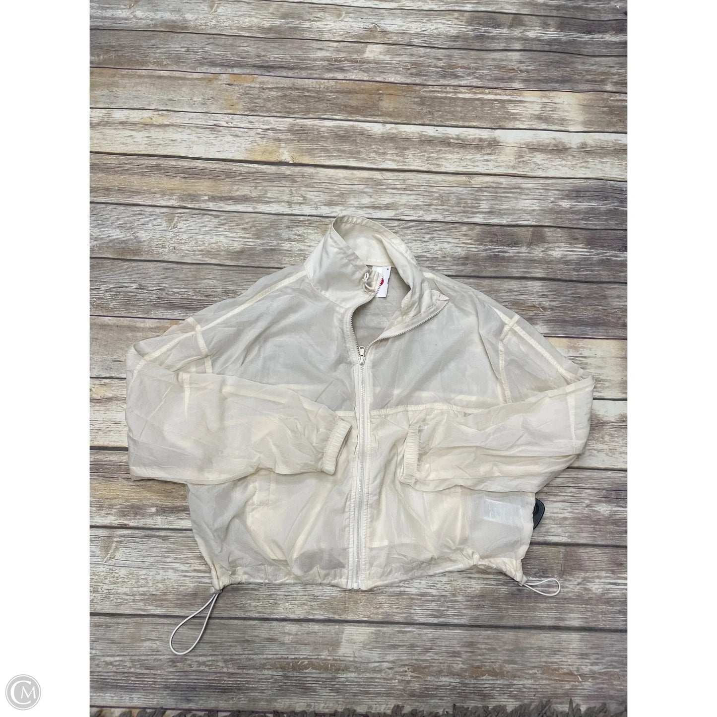 Athletic Jacket By Old Navy In Cream, Size: Xs