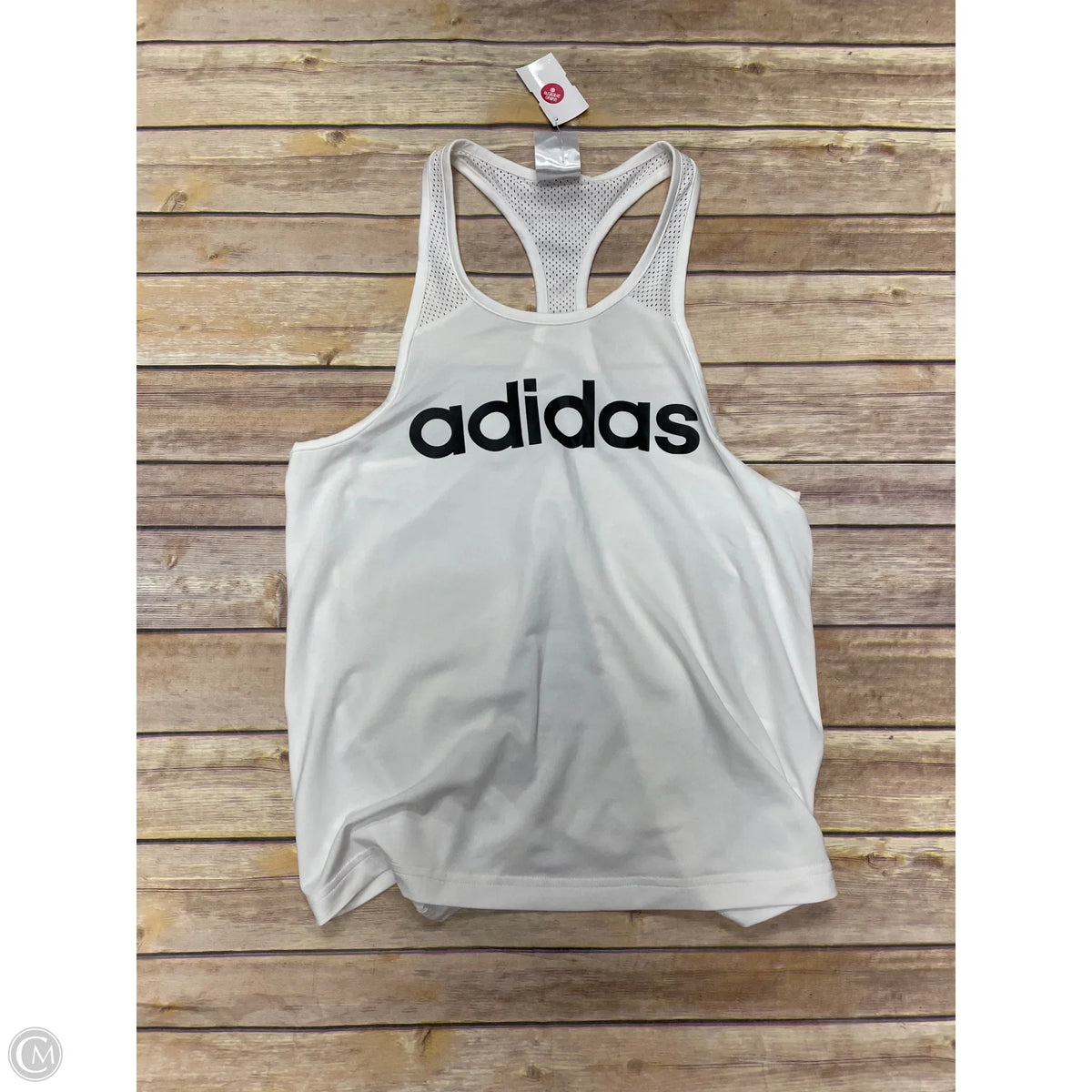 Athletic Tank Top By Adidas In White, Size: S