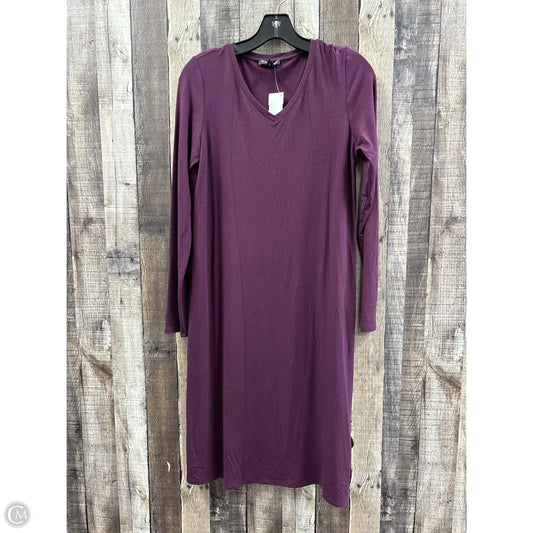Dress Casual Midi By Eileen Fisher In Maroon, Size: Sp