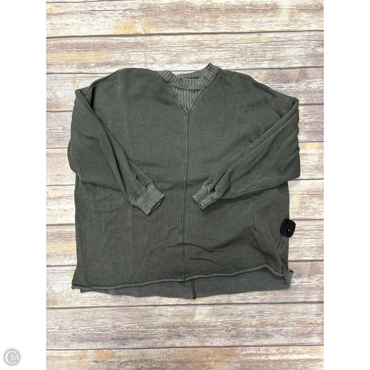 Sweatshirt Crewneck By Aerie In Green, Size: Xs
