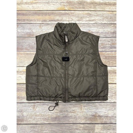 Vest Puffer & Quilted By Thread And Supply In Green, Size: M
