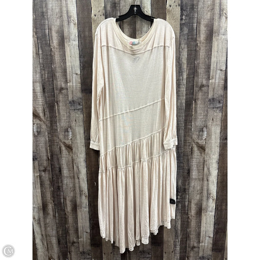 Dress Casual Maxi By Free People In Cream, Size: M