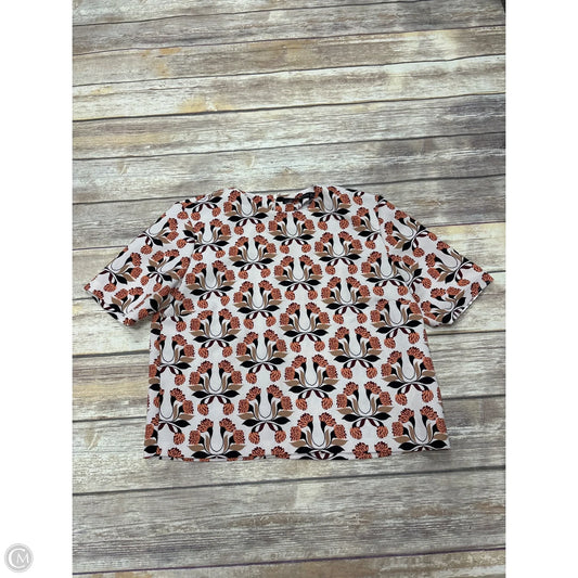 Top Short Sleeve By Zara In Multi-colored, Size: L