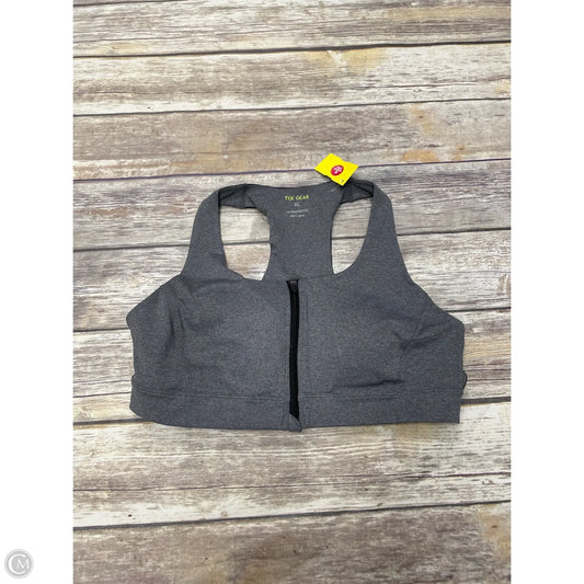 Athletic Bra By Tek Gear In Grey, Size: Xl