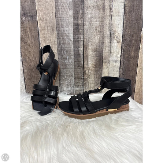Sandals Heels Wedge By Franco Sarto In Black, Size: 8