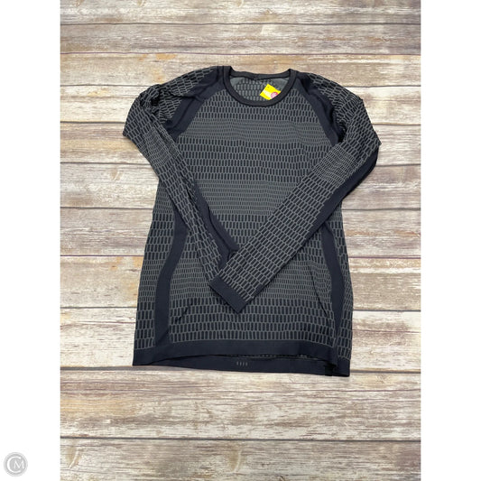 Athletic Top Long Sleeve Crewneck By Lululemon In Black, Size: S