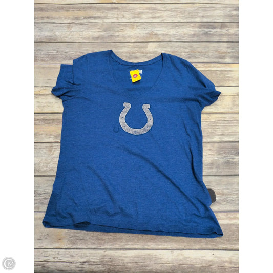 Top Short Sleeve By Nfl In Blue, Size: Xl