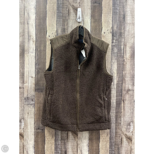 Vest Faux Fur & Sherpa By Vineyard Vines In Brown, Size: M