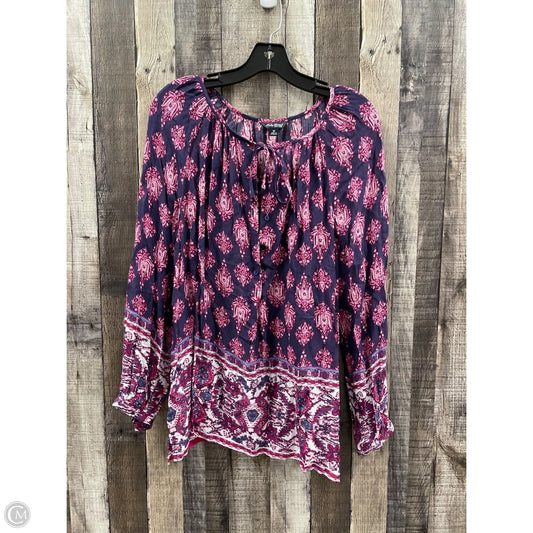 Top Long Sleeve By Lucky Brand In Purple, Size: M