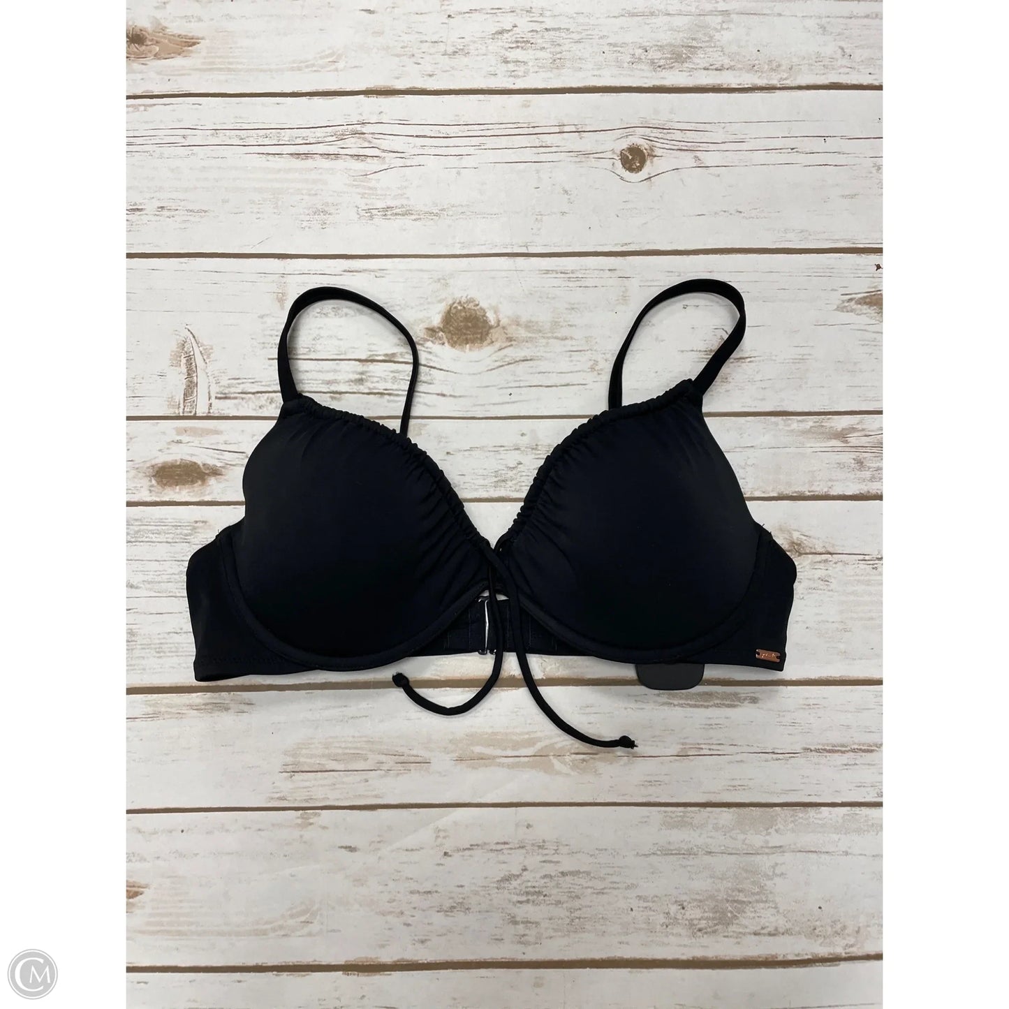 Swimsuit Top By Pink In Black, Size: L