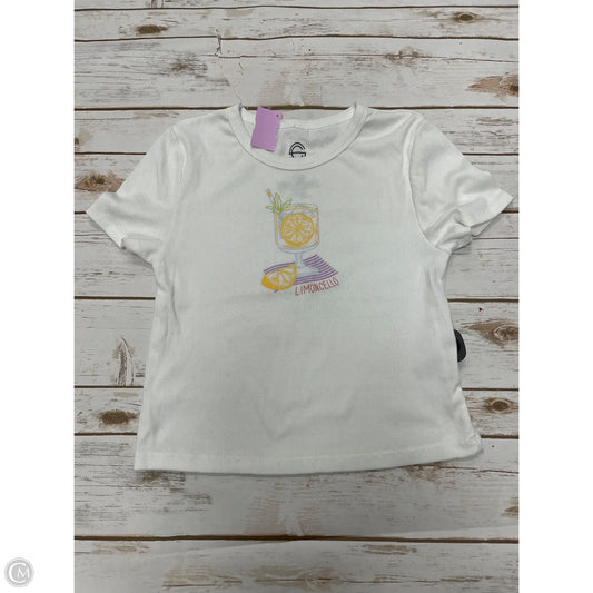 Top Short Sleeve By Cme In White, Size: Xl