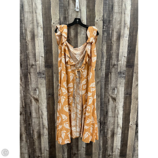 Dress Casual Midi By Cme In Tan, Size: L