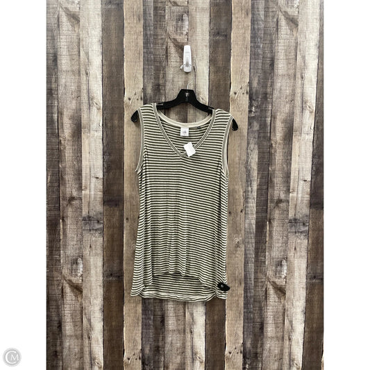 Top Sleeveless By Cabi In Striped Pattern, Size: M