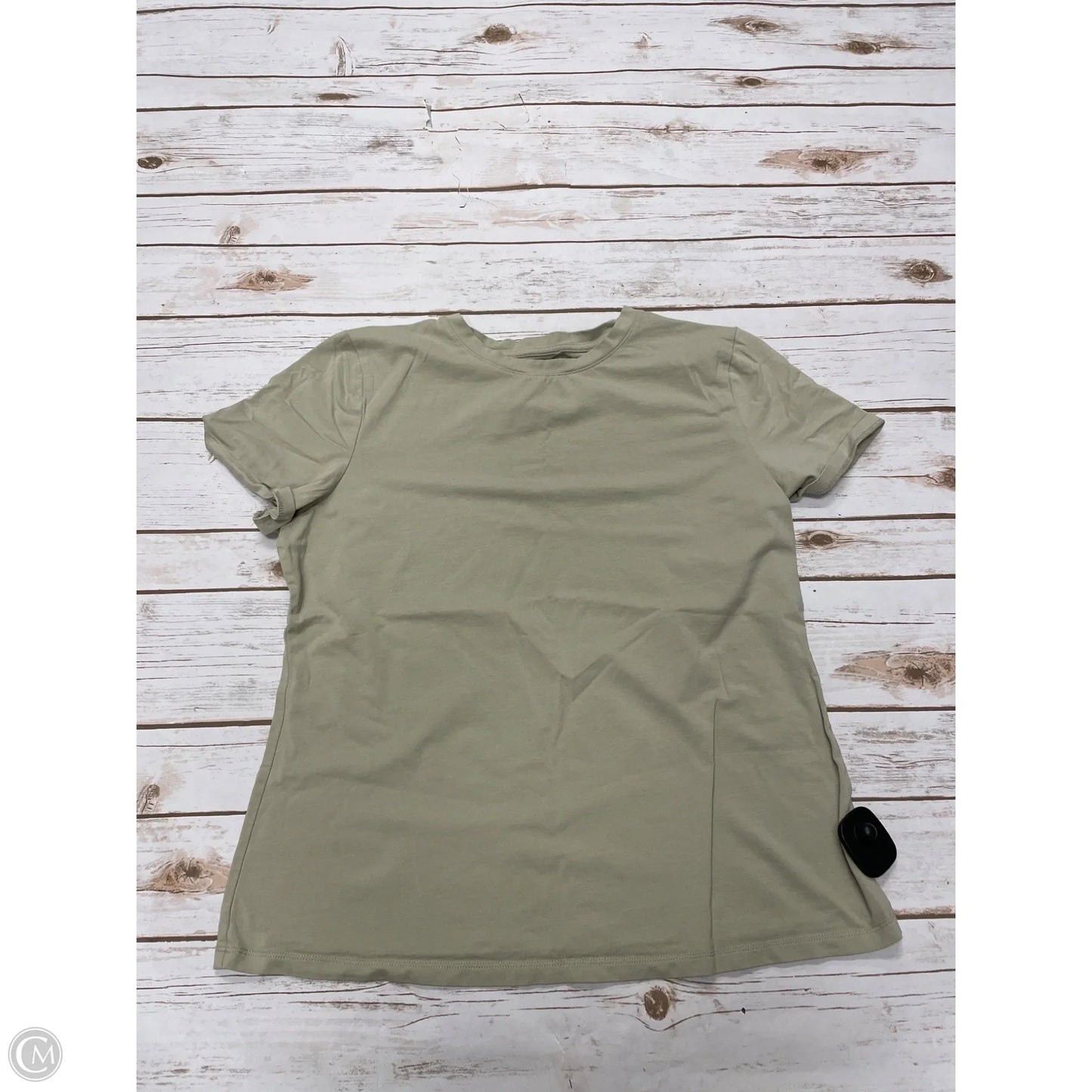 Top Short Sleeve Basic By A New Day In Beige, Size: M