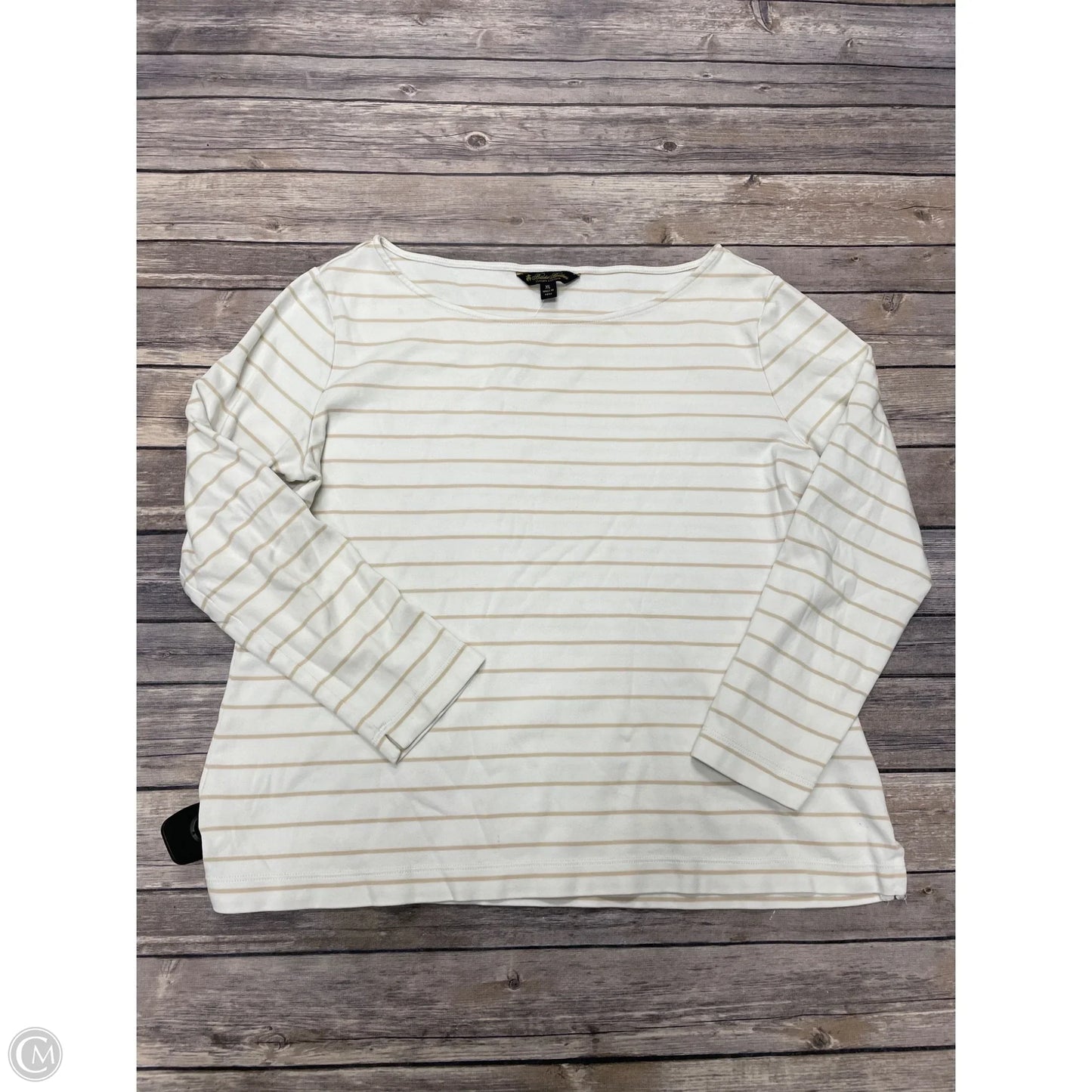 Top Long Sleeve By Brooks Brothers In Striped Pattern, Size: Xl