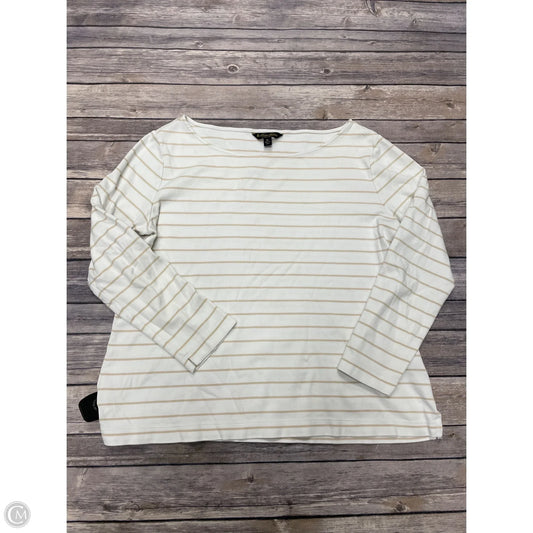 Top Long Sleeve By Brooks Brothers In Striped Pattern, Size: Xl