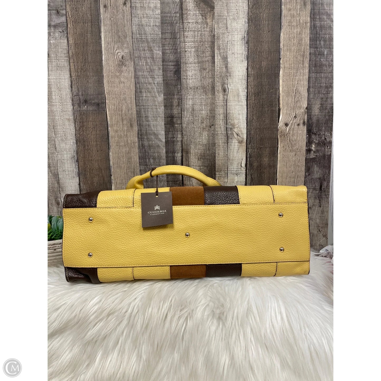 Handbag Leather By Cmb, Size: Large