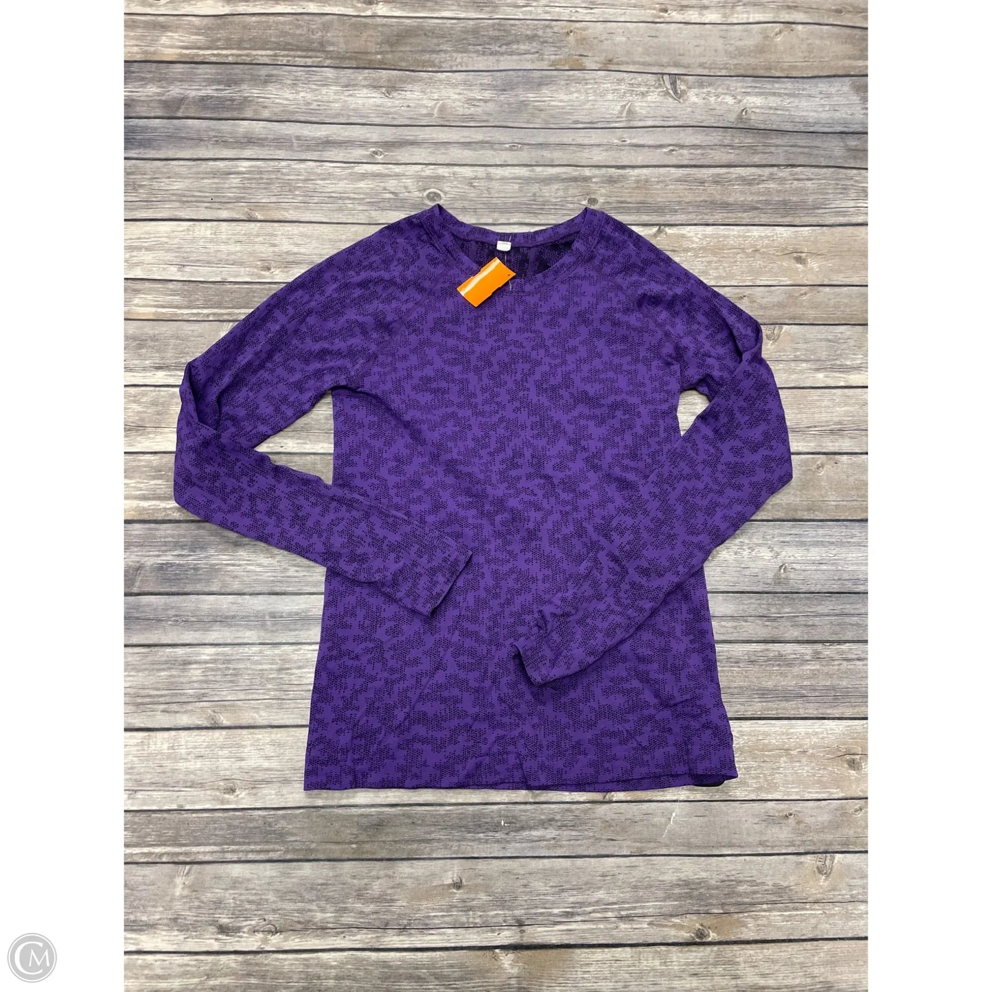 Athletic Top Long Sleeve Collar By Athleta In Purple, Size: S