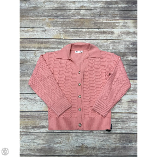 Sweater Cardigan By Grace Karin In Pink, Size: S