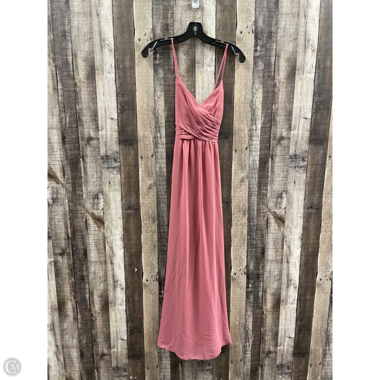 Dress Casual Maxi By Cme In Pink, Size: Xs