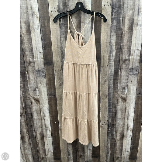 Dress Casual Midi By Old Navy In Tan, Size: Mp