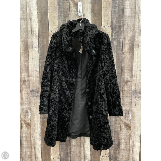 Coat Faux Fur & Sherpa By White House Black Market In Black, Size: S