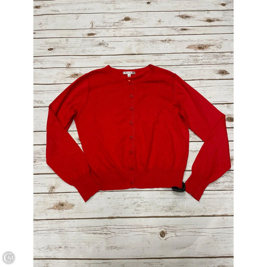Sweater Cardigan By Cabi In Red, Size: L