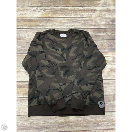 Top Long Sleeve By Old Navy In Camouflage Print, Size: L