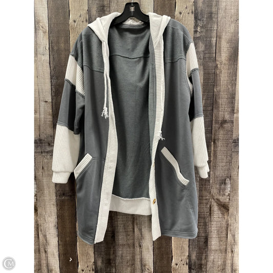 Cardigan By Cme In Grey & White, Size: L