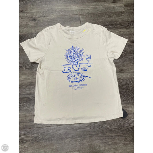 Top Short Sleeve By Old Navy In Beige, Size: M