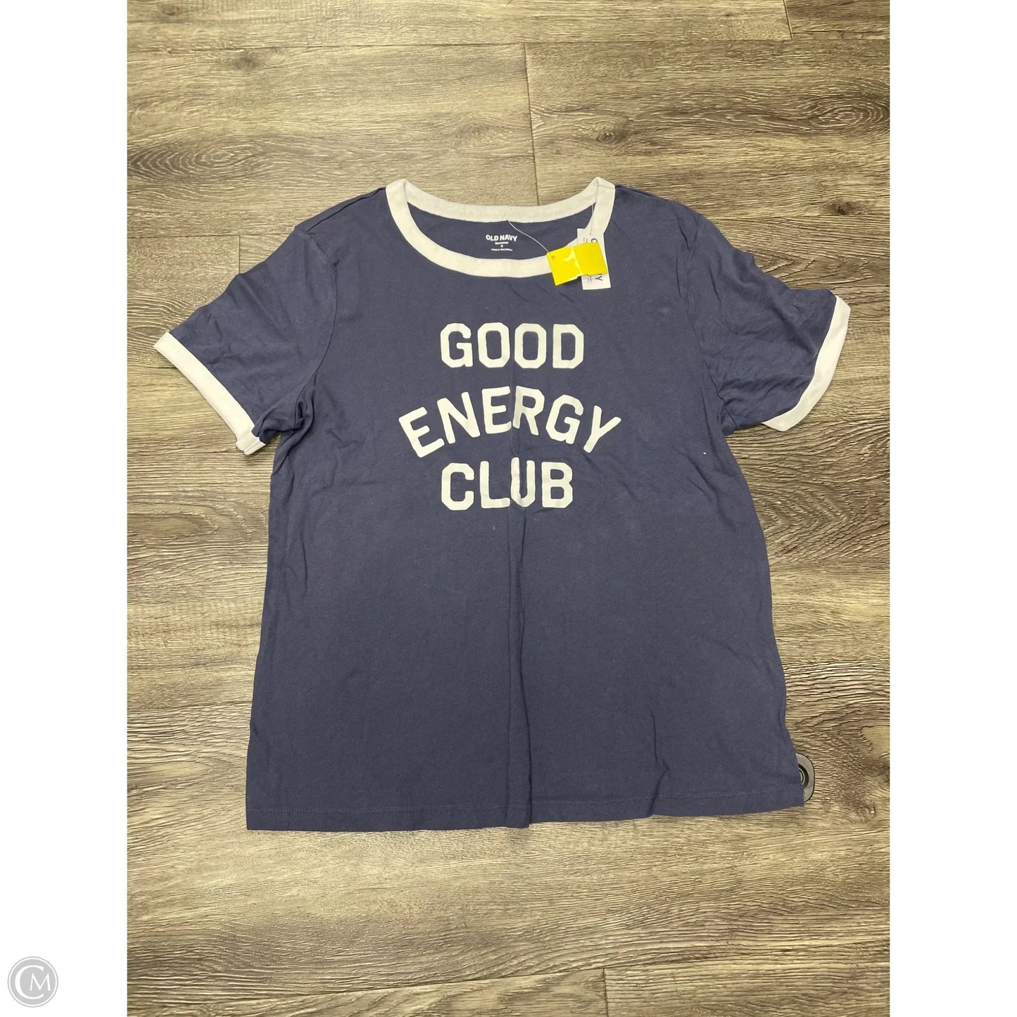 Top Short Sleeve By Old Navy In Navy, Size: M